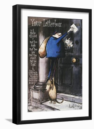 Your Letterbox-Ronald Searle-Framed Art Print