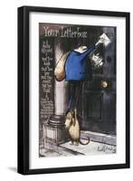 Your Letterbox-Ronald Searle-Framed Art Print