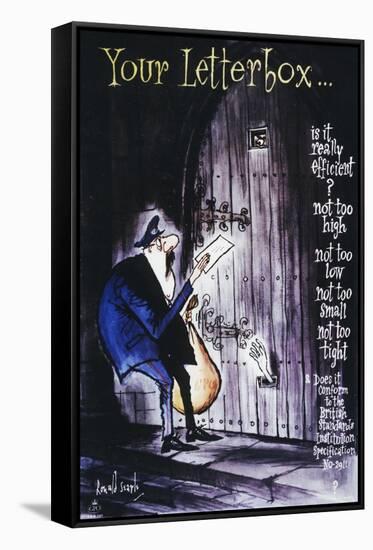Your Letterbox-Ronald Searle-Framed Stretched Canvas