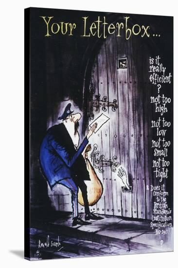 Your Letterbox-Ronald Searle-Stretched Canvas