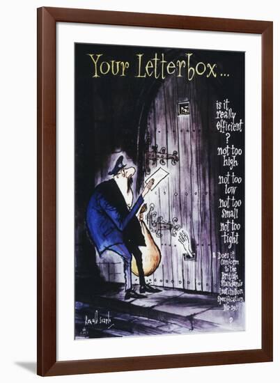 Your Letterbox-Ronald Searle-Framed Art Print