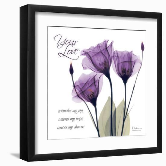 Your Love, Purple Tulip-Albert Koetsier-Framed Art Print