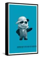 Your Man Panda-null-Framed Stretched Canvas