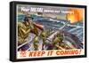 Your Metal Saves Our Convoys Keep It Coming WWII War Propaganda Art Print Poster-null-Framed Poster