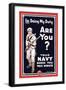 Your Navy Needs You, c.1914-Clinton Jordan-Framed Art Print