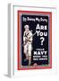 Your Navy Needs You, c.1914-Clinton Jordan-Framed Art Print