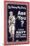 Your Navy Needs You, c.1914-Clinton Jordan-Mounted Art Print