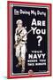 Your Navy Needs You, c.1914-Clinton Jordan-Mounted Art Print