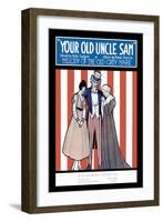 Your Old Uncle Sam, Melody of the Old Grey Mare-null-Framed Art Print
