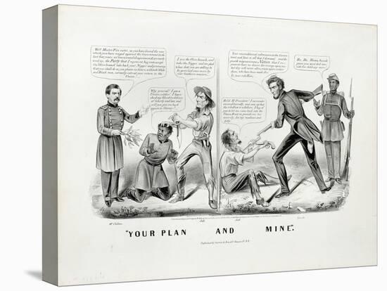 Your Plan, and Mine, 1864-Currier & Ives-Stretched Canvas