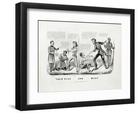 Your Plan, and Mine, 1864-Currier & Ives-Framed Giclee Print