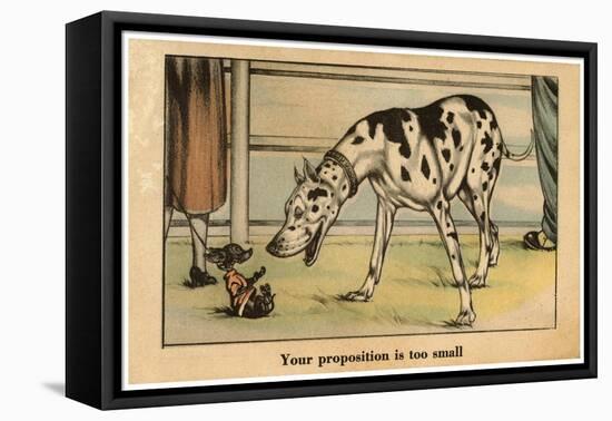 Your Proposition Is Too Small-Vincenzo Zito-Framed Stretched Canvas