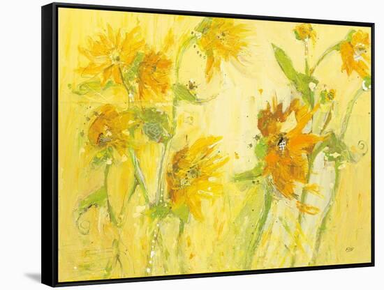 Your Sweet Orange Flowers-Kellie Day-Framed Stretched Canvas