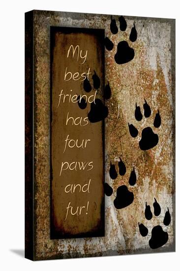 Your True Friend Has Four Paws-LightBoxJournal-Stretched Canvas