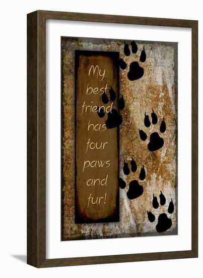 Your True Friend Has Four Paws-LightBoxJournal-Framed Giclee Print