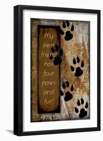 Your True Friend Has Four Paws-LightBoxJournal-Framed Giclee Print