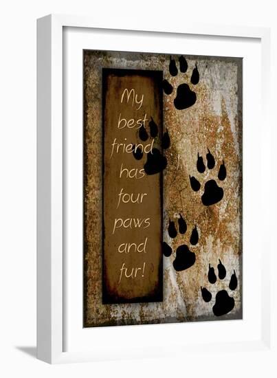 Your True Friend Has Four Paws-LightBoxJournal-Framed Giclee Print