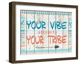 Your Vibe Your Tribe-Kimberly Allen-Framed Art Print