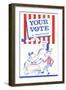 Your Vote Is Important Election Poster-null-Framed Giclee Print