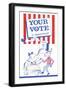 Your Vote Is Important Election Poster-null-Framed Giclee Print