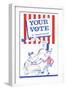 Your Vote Is Important Election Poster-null-Framed Giclee Print