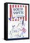 Your Vote Is Important Election Poster-null-Framed Stretched Canvas