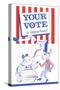 Your Vote Is Important Election Poster-null-Stretched Canvas