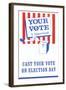 Your Vote is Important Poster-null-Framed Art Print