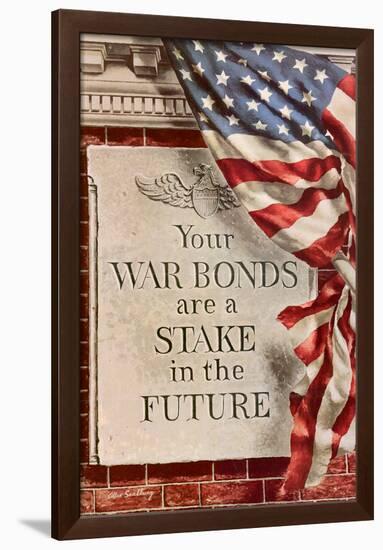 Your War Bonds are a Stake in the Future WWII War Propaganda Art Print Poster-null-Framed Poster