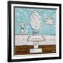 Yours and Mine II-Gina Ritter-Framed Art Print