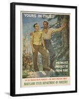 Yours in Trust Poster-James Montgomery Flagg-Framed Giclee Print