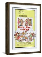 Yours, Mine and Ours, Henry Fonda, Lucille Ball, 1968-null-Framed Art Print