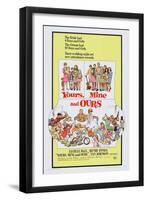 Yours, Mine and Ours, Henry Fonda, Lucille Ball, 1968-null-Framed Art Print