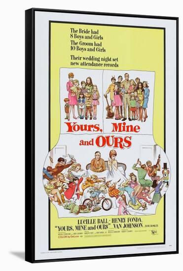 Yours, Mine and Ours, Henry Fonda, Lucille Ball, 1968-null-Framed Stretched Canvas