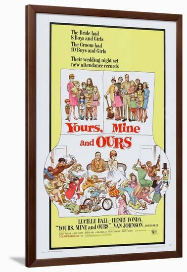 Yours, Mine and Ours, Henry Fonda, Lucille Ball, 1968-null-Framed Art Print