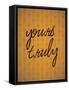 Yours Truly-null-Framed Stretched Canvas