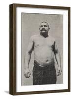 Youssouf. Le plus terrible des lutteurs turcs-null-Framed Giclee Print