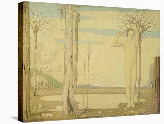 Youth, 1923-Frederick Cayley Robinson-Stretched Canvas