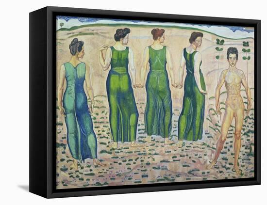 Youth, Adored by the Woman (First Version), 1903-Ferdinand Hodler-Framed Stretched Canvas