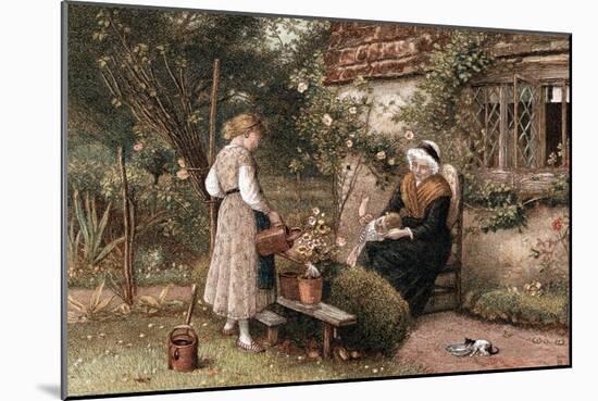 Youth and Age, 1866-Myles Birket Foster-Mounted Giclee Print