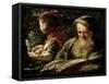 Youth and Age-Abraham Bloemaert-Framed Stretched Canvas