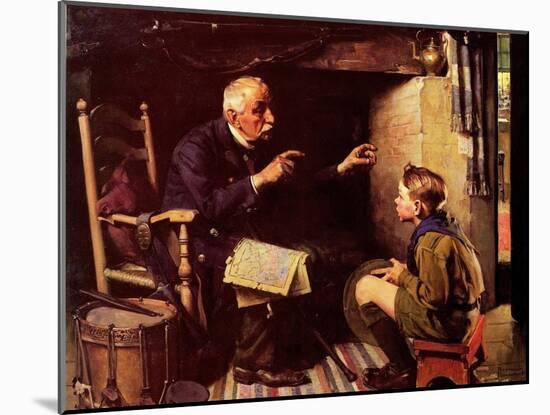 Youth and Old Age-Norman Rockwell-Mounted Giclee Print