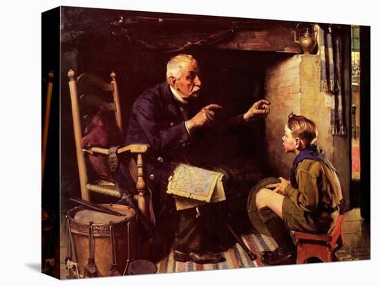 Youth and Old Age-Norman Rockwell-Stretched Canvas