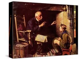 Youth and Old Age-Norman Rockwell-Stretched Canvas