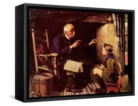 Youth and Old Age-Norman Rockwell-Framed Stretched Canvas