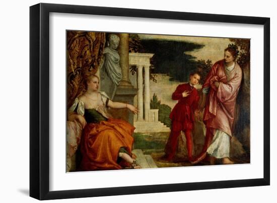 Youth Between Vice and Virtue-Paolo Veronese-Framed Giclee Print