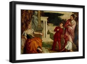 Youth Between Vice and Virtue-Paolo Veronese-Framed Giclee Print