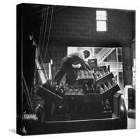 Youth Essay: Teenage Boy Loading Bottles on Back of Truck-Gordon Parks-Stretched Canvas