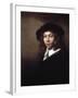 Youth in a Black Cap, 1666-Rembrandt van Rijn-Framed Giclee Print