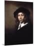 Youth in a Black Cap, 1666-Rembrandt van Rijn-Mounted Giclee Print